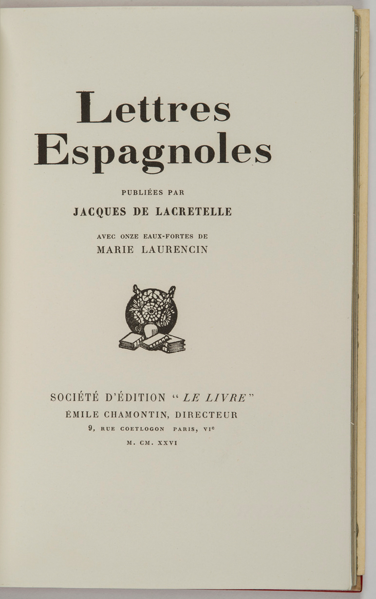 『スペイン便り』(ジャック・ド・ラクルテル著) コレクション ポーラ美術館