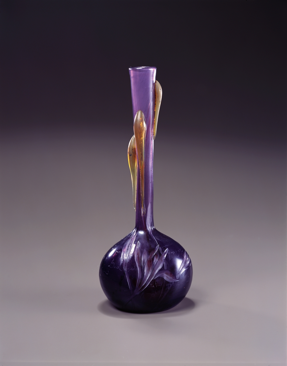 Vase with Autmn Crocus Design