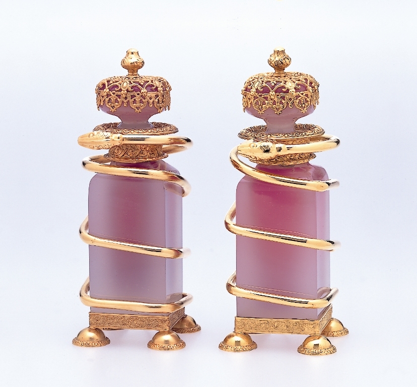Perfume Bottles with Snake-shaped Decoration