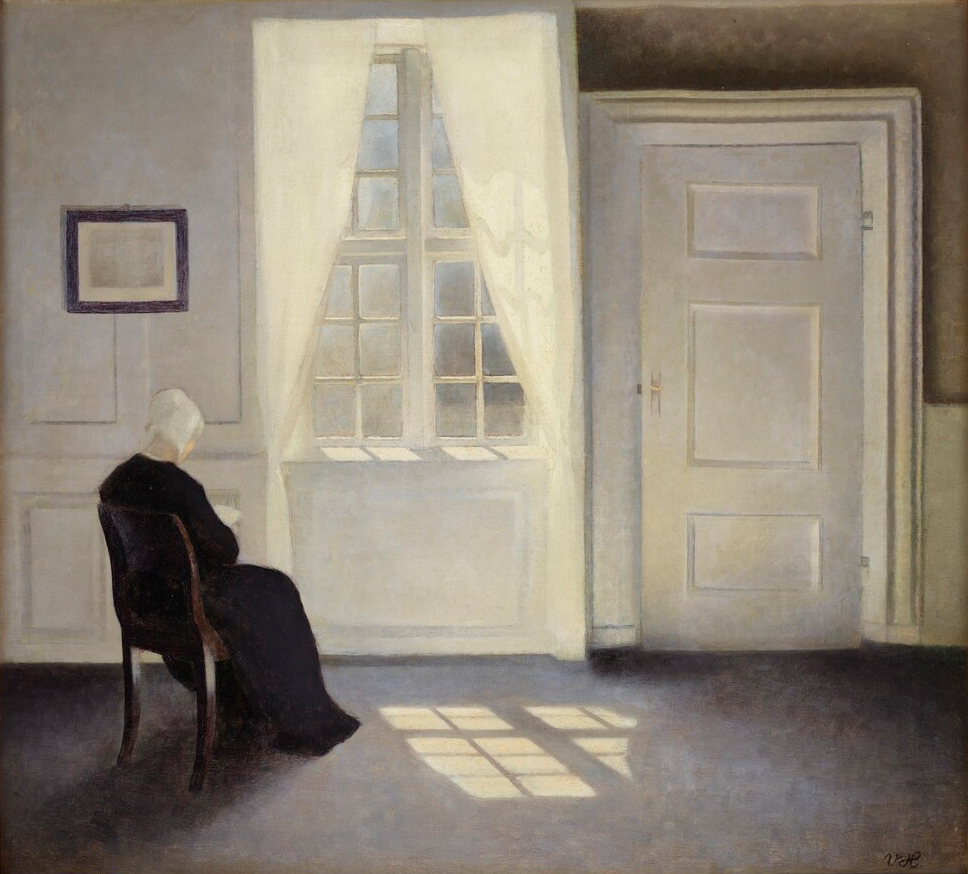 陽光の中で読書する女性、ストランゲーゼ30番地 | コレクション